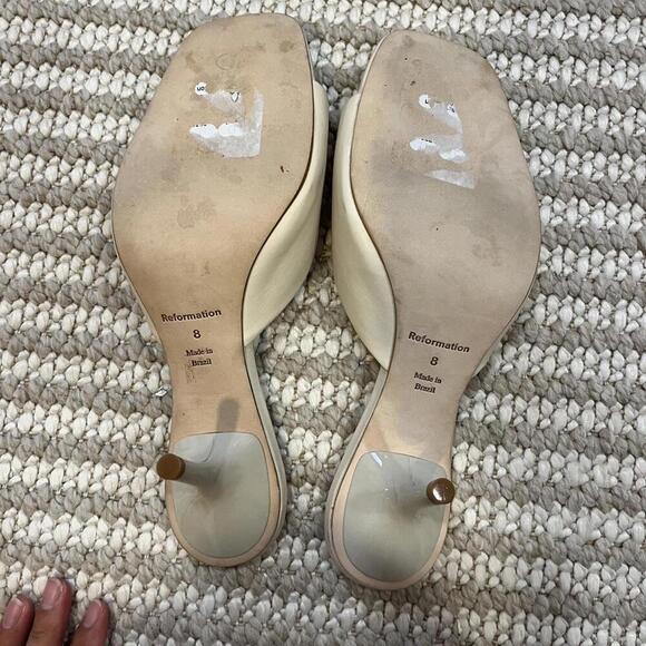 REFORMATION Clementine Heeled Mule Sandal - Picture 7 of 7